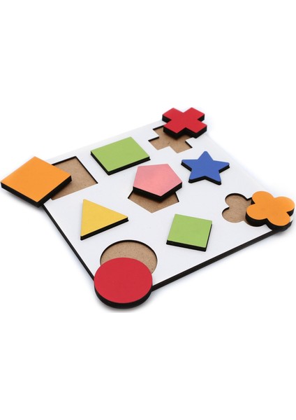 Wooden Toys Eğitici Geliştirici Yıldız Montessori Geometrik Bultak Oyunu