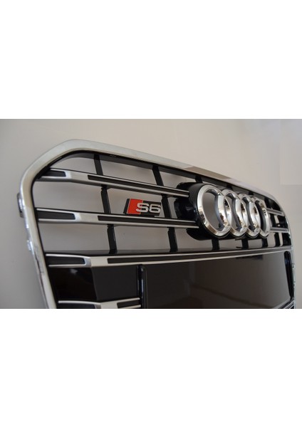 Audi A6 S6 C7 Ön Panjur Krom-Siyah 2012-2015