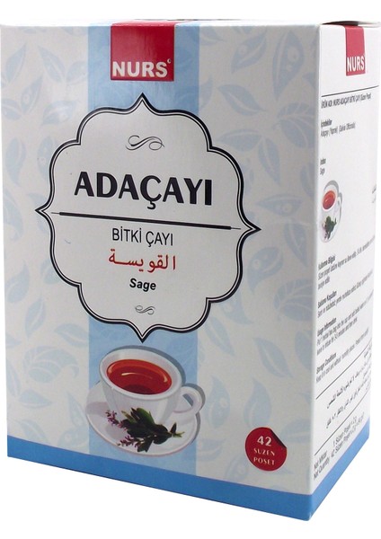 Adaçayı Bitki Çayı 42 Adet Bardak Poşet