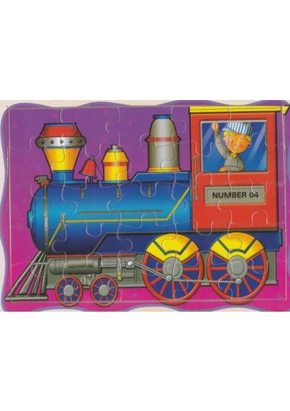 Ahşap Puzzle 25 Parça Tren