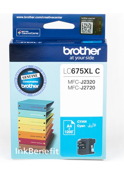 BROTHER LC675XLC Mavi Mürekkep Kartuş (1200 Sayfa)