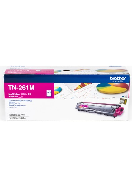 TN-261M Kırmızı Toner (1400 Sayfa)