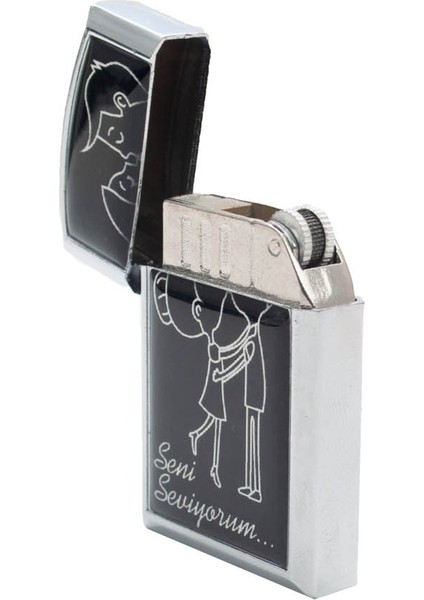 Sevgi Temalı Gazlı Metal Çakmak modelleri