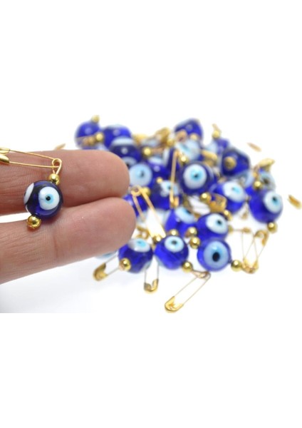 Hdmarketim Maşallahlık Iğneli Cam Nazar Boncuğu 10 Adet 1,cm 5966 fırsatları