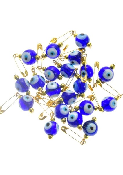 Hdmarketim Maşallahlık Iğneli Cam Nazar Boncuğu 20 Adet 1,cm 5967 modelleri