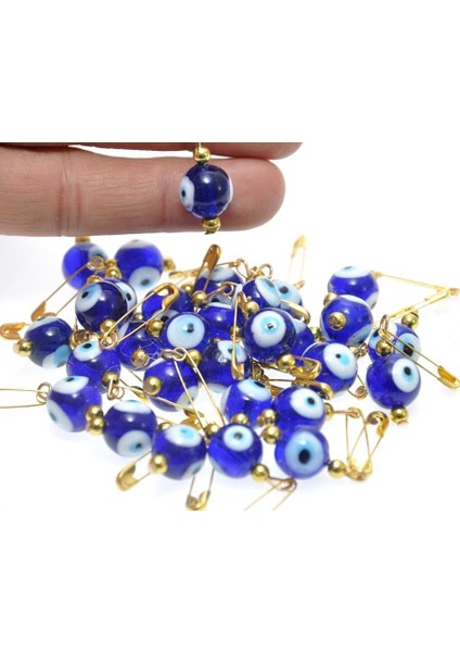 Hdmarketim Maşallahlık Iğneli Cam Nazar Boncuğu 20 Adet 1,cm 5967 indirimleri