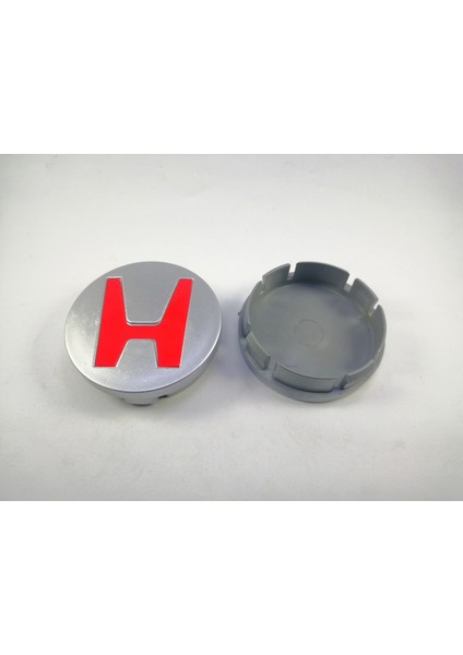 HONDA Vtec Jant Göbek Arması Gri H Kırmızı (59mm-56mm) (4adet) fiyatları
