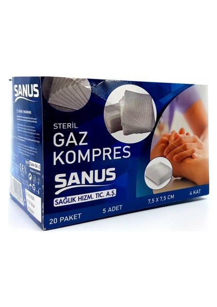 Sanicare Sanus Steril Gaz Kompres