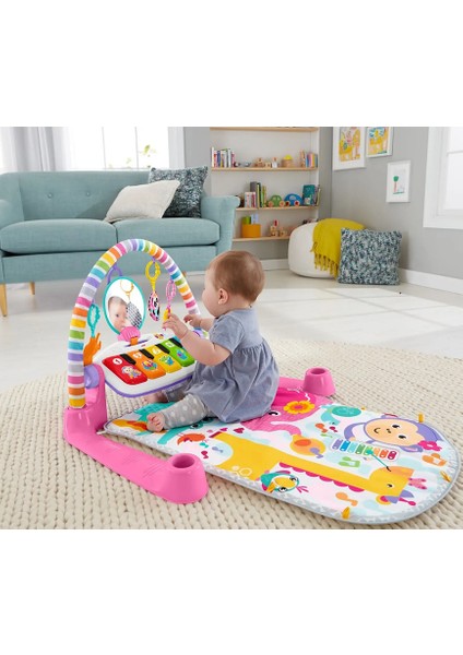 Fisher Price Piyanolu Jimnastik Merkezi Pembe Delüks - Türkçe