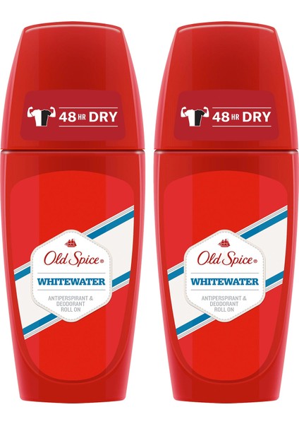 Roll On Deodorant Whitewater 50 ml x 2
