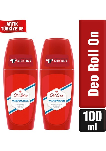 Roll On Deodorant Whitewater 50 ml x 2