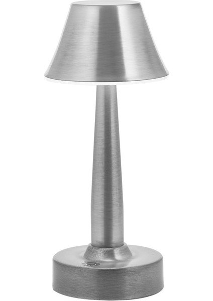 ML-64006-N Nikel Kaplama Masa Lambası LED Metal Pleksi 11cm