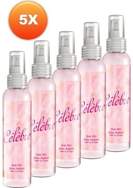 Celebre Kadın Kadın Vücut Spreyi x 5