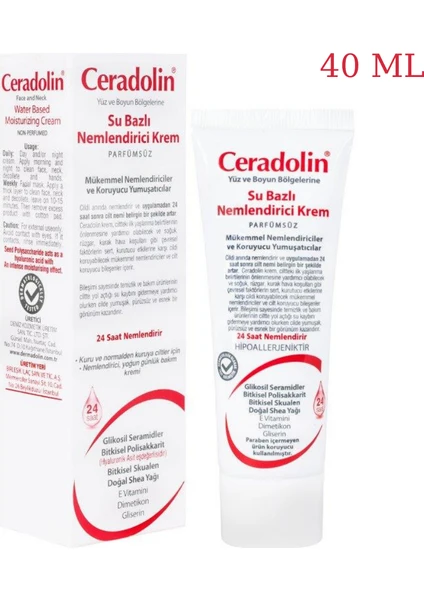 Su Bazlı Nemlendirici Krem 40 ml