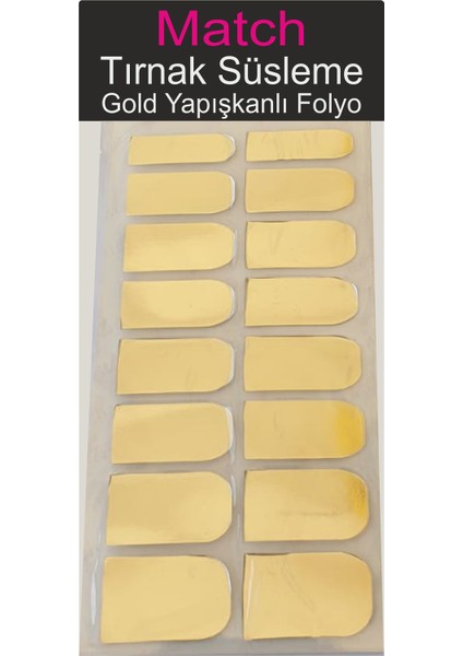 Metalik Tırnak Folyosu- Metalik Gold