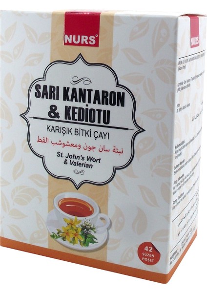 Sarı Kantaron &kediotu Bitki Karışımlı Çay 42'li Bardak Poşet