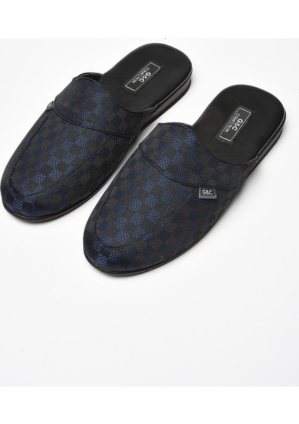 Lacivert Erkek Ev Terliği