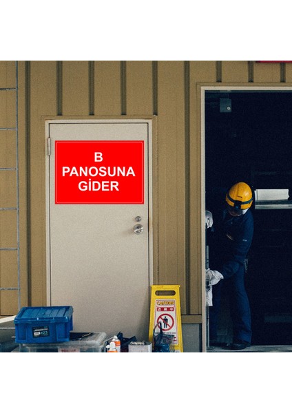 - B Panusuna Gider Levhası - Sac Malzeme 25 x 35 cm modelleri