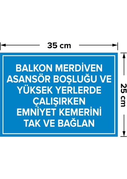 - Balkon Merdiven Asansör Boşluğu vb Kemerini Tak ve Bağlan Levhası - Sac Malzeme 25 x 35 cm