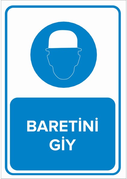 - Baretini Giy Levhası - Sac Malzeme 25 x 35 cm
