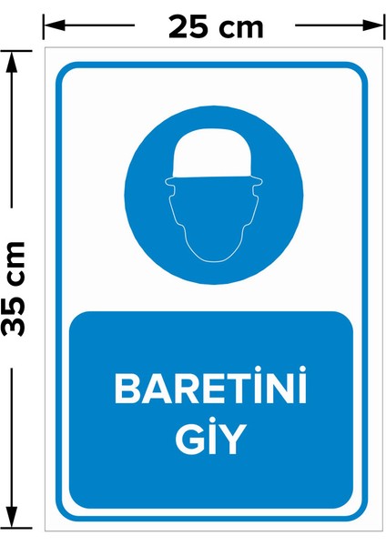 - Baretini Giy Levhası - Sac Malzeme 25 x 35 cm fiyatları