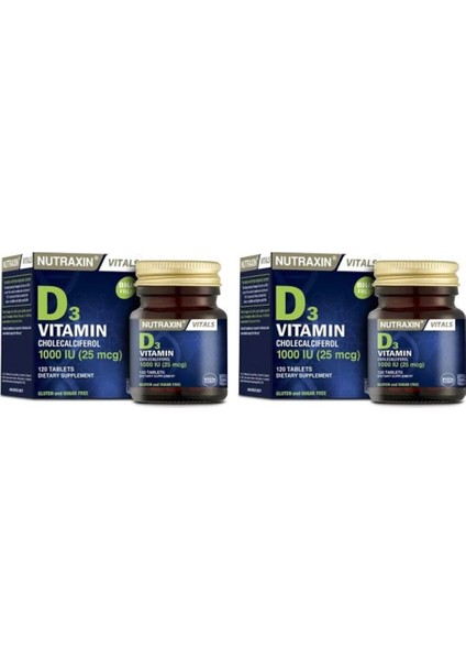 D3 120 Tablet - D Vitamin Takviyesi x 2 Adet