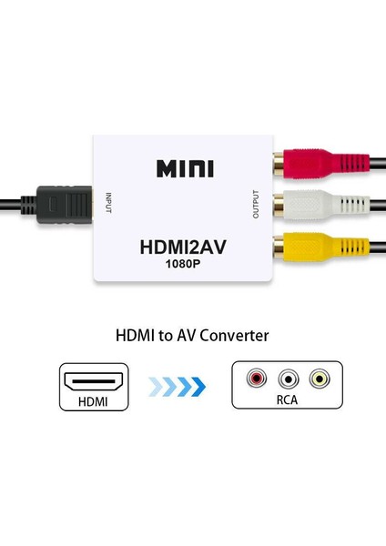 HN4291 Hdmı To Rca Çevirici Hdmı - Tos Dönüştürücü