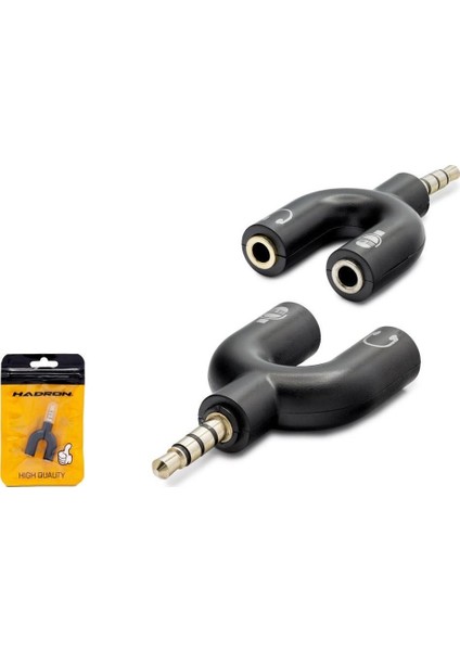 HN4612 Mikrofon Kulaklık Ayırıcı Adaptör
