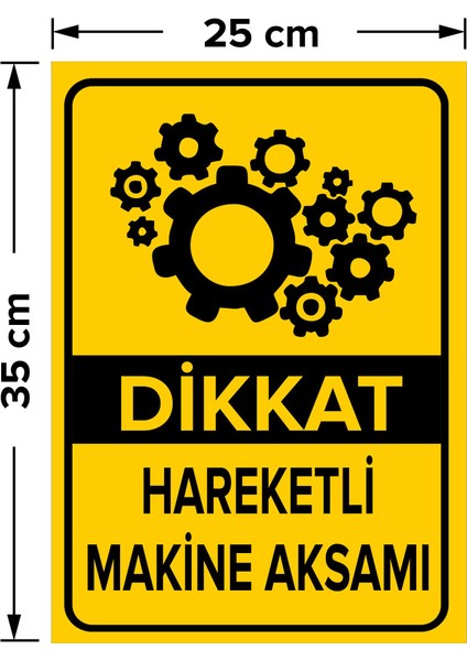 - Dikkat Hareketli Makine Aksamı Levhası - Sac Malzeme 25 x 35 cm fiyatları