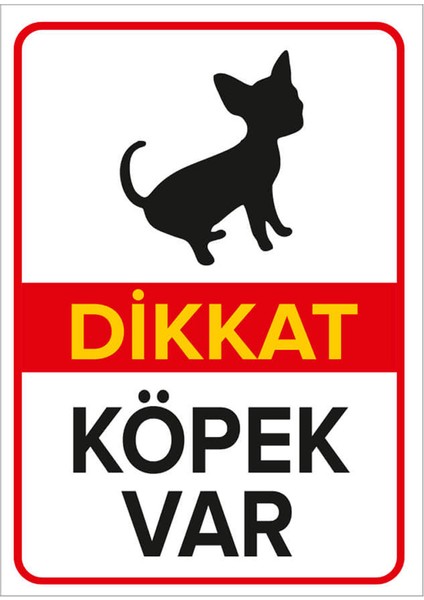 - Dikkat Köpek Var Basenji Levhası - Sac Malzeme 25 x 35 cm