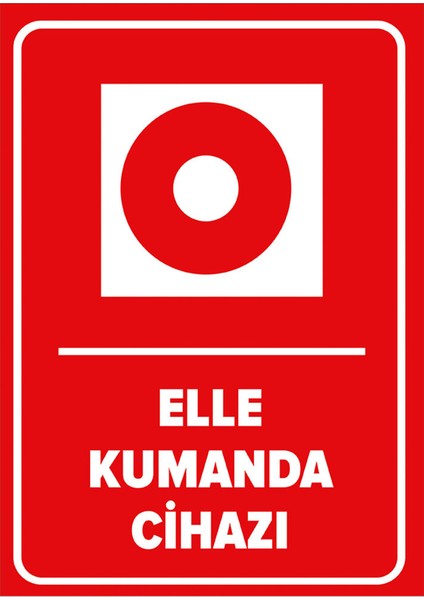 - Elle Kumanda Cihazı Levhası - Sac Malzeme 25 x 35 cm
