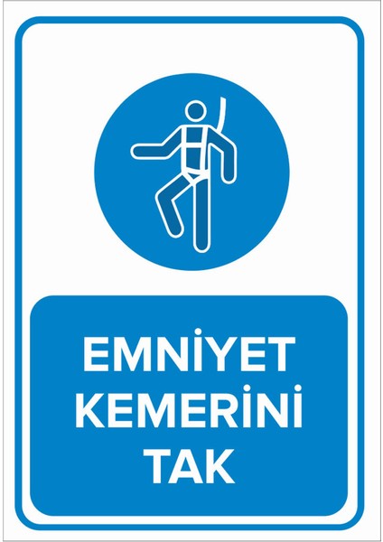 - Emniyet Kemerini Tak Levhası - Sac Malzeme 25 x 35 cm