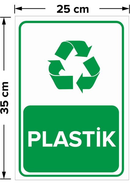 - Geri Dönüşüm Plastik Levhası - Sac Malzeme 25 x 35 cm