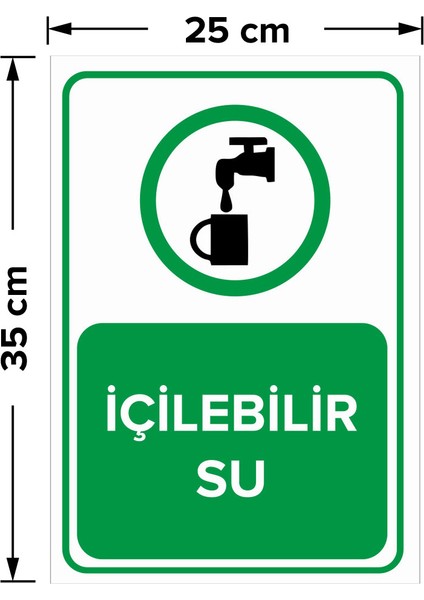 - İçilebilir Su Levhası - Sac Malzeme 25 x 35 cm fiyatları