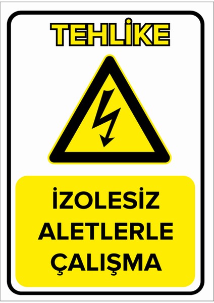 - İzolesiz Aletlerle Çalışma Levhası - Sac Malzeme 25 x 35 cm