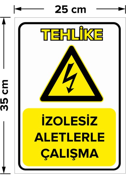 - İzolesiz Aletlerle Çalışma Levhası - Sac Malzeme 25 x 35 cm fiyatları