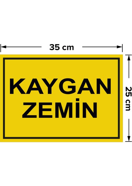- Kaygan Zemin Levhası - Sac Malzeme 25 x 35 cm fiyatları