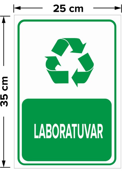 - Laboratuar Levhası - Sac Malzeme 25 x 35 cm