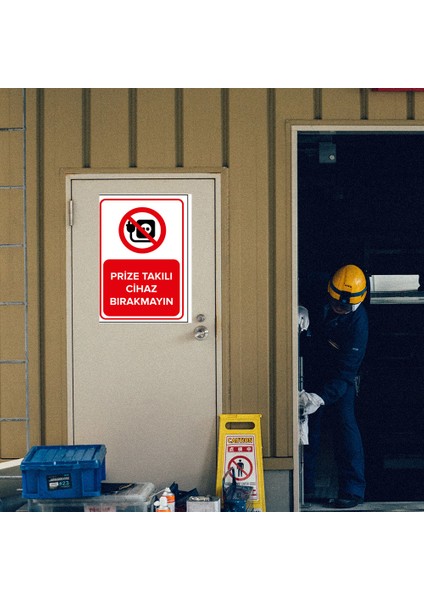 - Prize Takılı Cihaz Bırakmayın Levhası - Sac Malzeme 25 x 35 cm modelleri