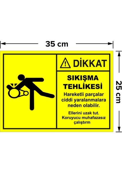- Sigara Ve Ateşle Yaklaşmak Yasaktır Levhası - Sac Malzeme 25 x 35 cm