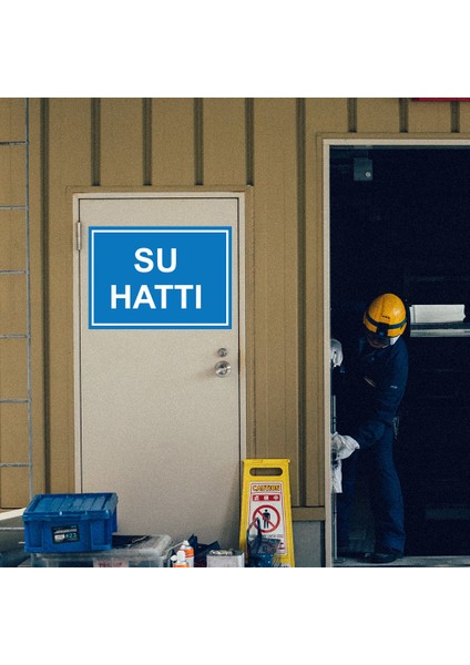 - Su Hattı Levhası - Sac Malzeme 25 x 35 cm modelleri