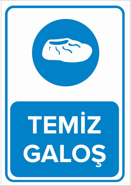 - Temiz Galoş Levhası - Sac Malzeme 25 x 35 cm
