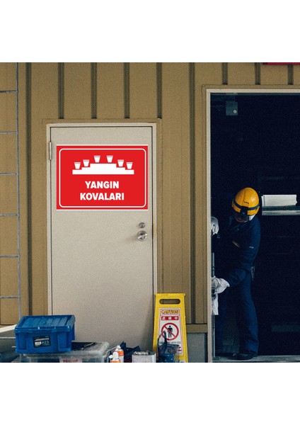 - Yangın Kovaları Levhası - Sac Malzeme 25 x 35 cm modelleri