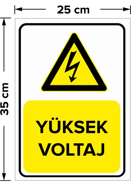 - Yüksek Voltaj Levhası - Sac Malzeme 25 x 35 cm fiyatları