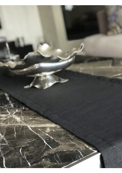 Mia Simli Siyah Runner 40 x 150CM Dertsiz, Leke Tutmaz