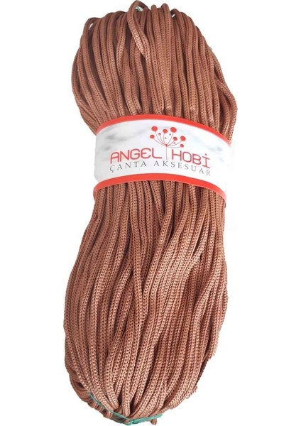 Angel Çanta Akssesuar Polyester Rulo Makrome Taba 5mm
