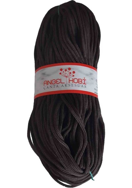 Angel Çanta Akssesuar Polyester Rulo Makrome Koyu Kahve 5mm