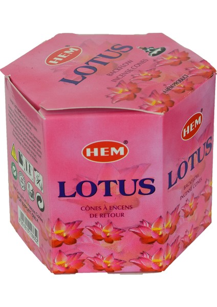 Hem Tütsü Nilüfer Kokulu 5 adet Konik Tütsü - Lotus