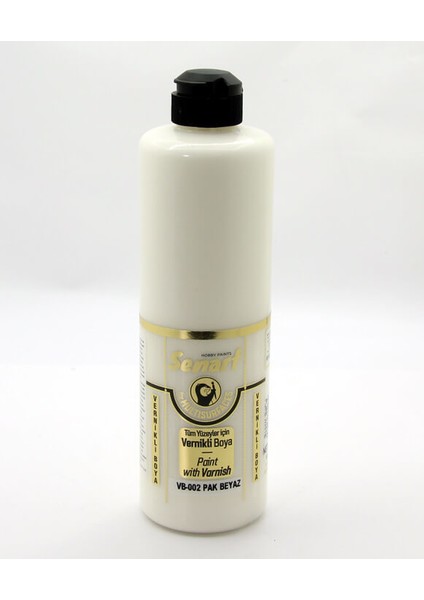 VB002 Vernikli Boya 500 ml Pak Beyaz