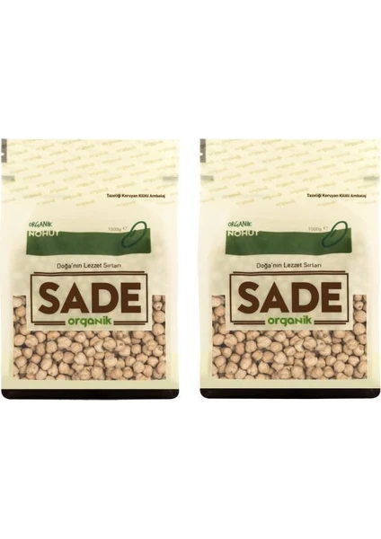 Sade Organik Nohut 1 kg 2'li